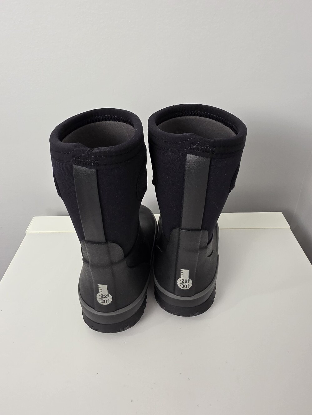 Bogs Kids Grasp Solid Waterproof Winter Rain Boots Black Toddler Infant Size 8 - Picture 2 of 16